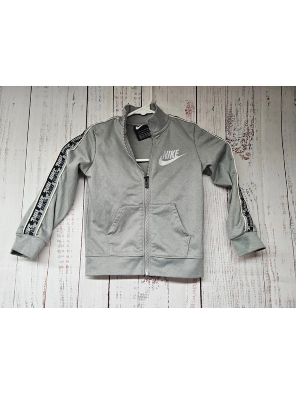 Nike Grey Full-Zip Track Jacket Boy's Size 3T